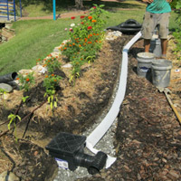 plan for water issues in your vegetable garden with a French Drain